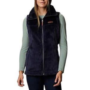 Columbia Plush Fleece Blue Vest – Size Small